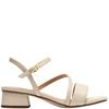 CLARKS  WOMENS  SANDAL - CREAM LEATHER